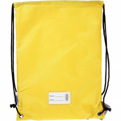 backpack with pull closure 31 x 44 cm yellow