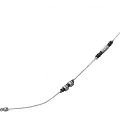 spectacle cord Spirit 65 cm steel black